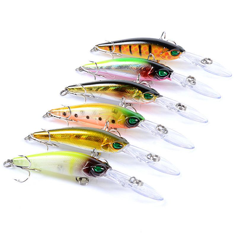 6x Popper Minnow 9.4cm Fishing Lure Lures Surface Tackle Fresh Saltwater - John Cootes