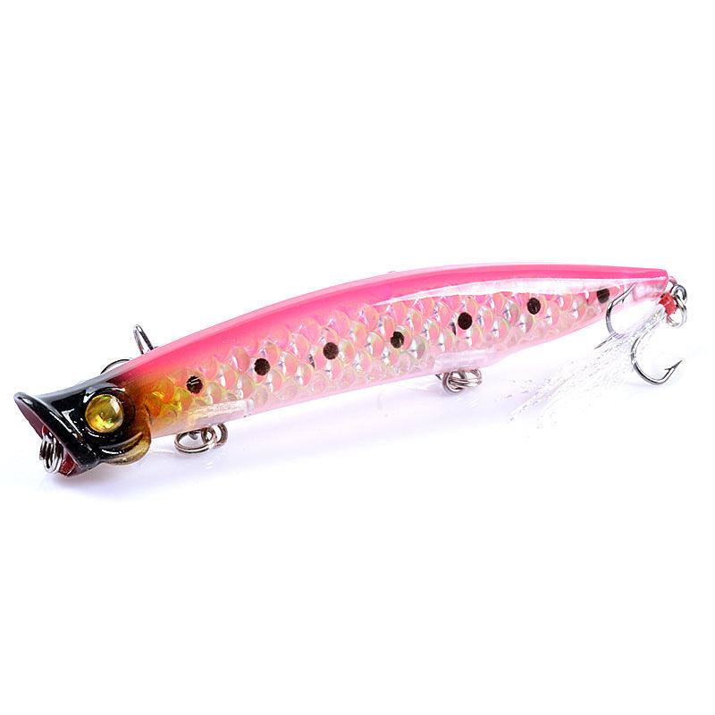 6x Popper Poppers 11.7cm Fishing Lure Lures Surface Tackle Fresh Saltwater - John Cootes