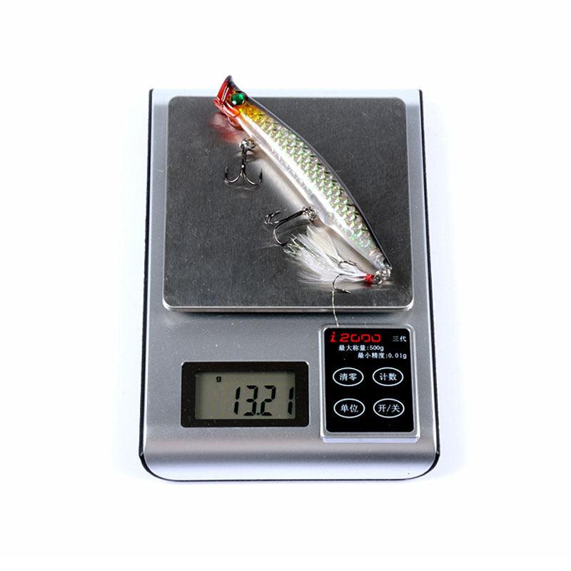 6x Popper Poppers 11.7cm Fishing Lure Lures Surface Tackle Fresh Saltwater - John Cootes