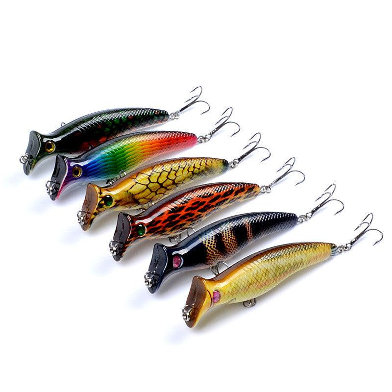 6X 4cm Popper Poppers Fishing Lure Lures Surface Tackle Fresh Saltwater