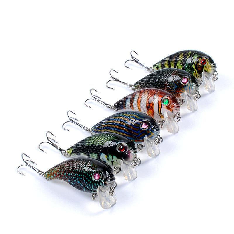 6x Popper Poppers 5cm Fishing Lure Lures Surface Tackle Fresh Saltwater - John Cootes