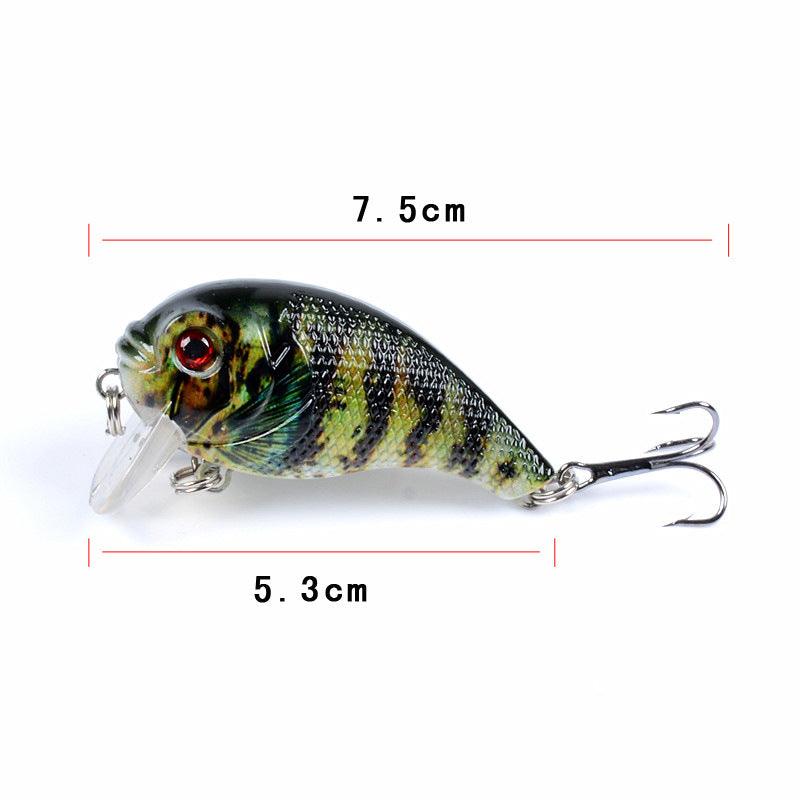 6x Popper Poppers 5cm Fishing Lure Lures Surface Tackle Fresh Saltwater - John Cootes