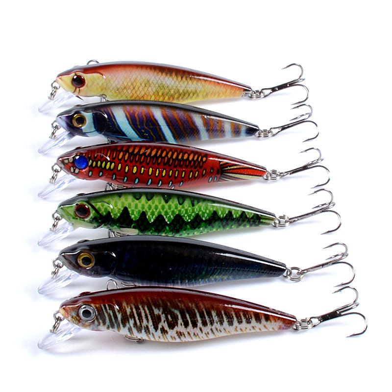 6x Popper Poppers 8.6cm Fishing Lure Lures Surface Tackle Fresh Saltwater - John Cootes