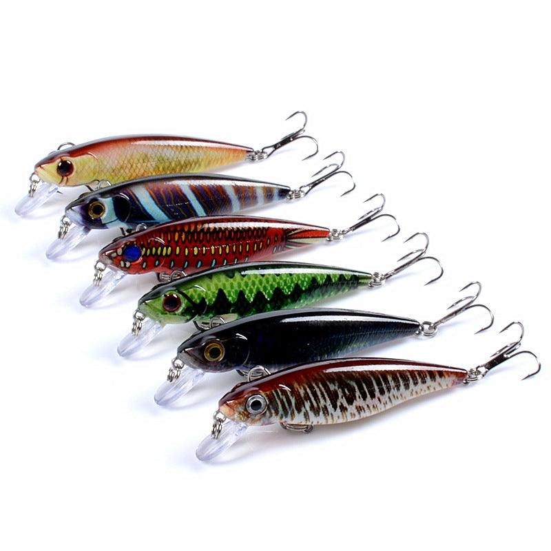 6x Popper Poppers 8.6cm Fishing Lure Lures Surface Tackle Fresh Saltwater - John Cootes