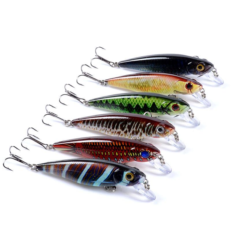 6x Popper Poppers 8.6cm Fishing Lure Lures Surface Tackle Fresh Saltwater - John Cootes