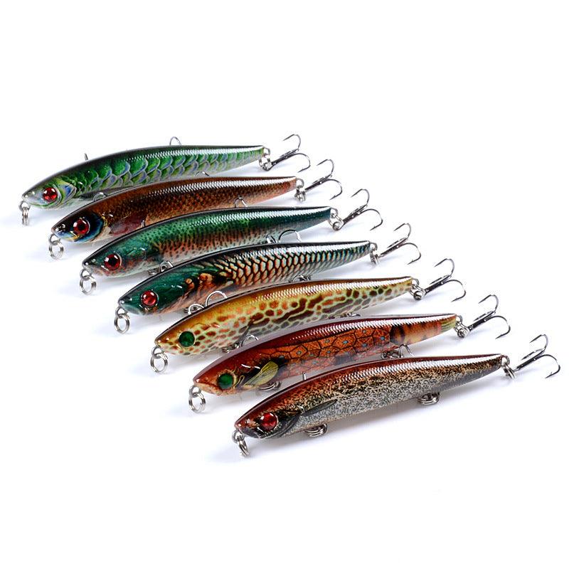 6x Popper Poppers 9.3cm Fishing Lure Lures Surface Tackle Fresh Saltwater - John Cootes