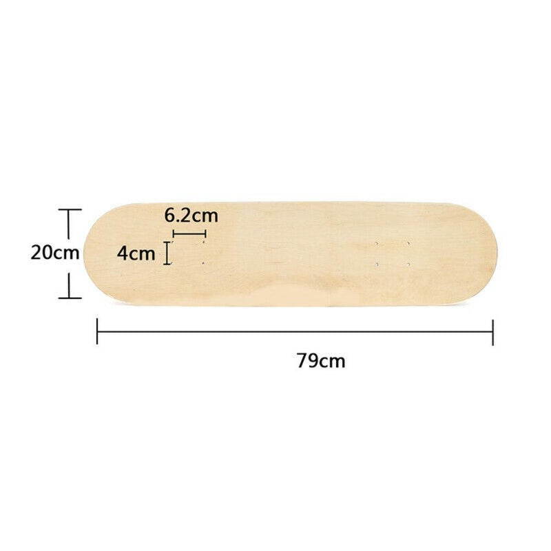 7 Layers Skateboard Deck Wood Maple Double Concave Blank Skate Board DIY - John Cootes