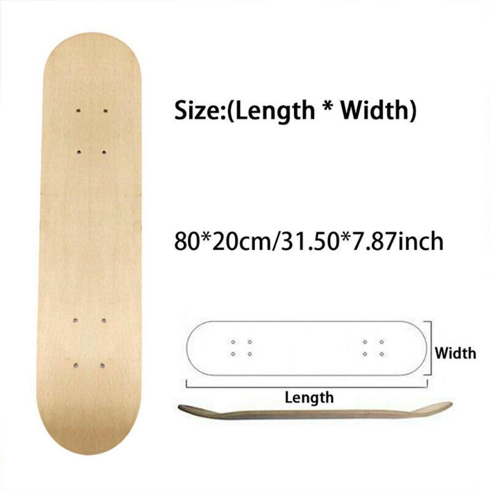 7 Layers Skateboard Deck Wood Maple Double Concave Blank Skate Board DIY - John Cootes