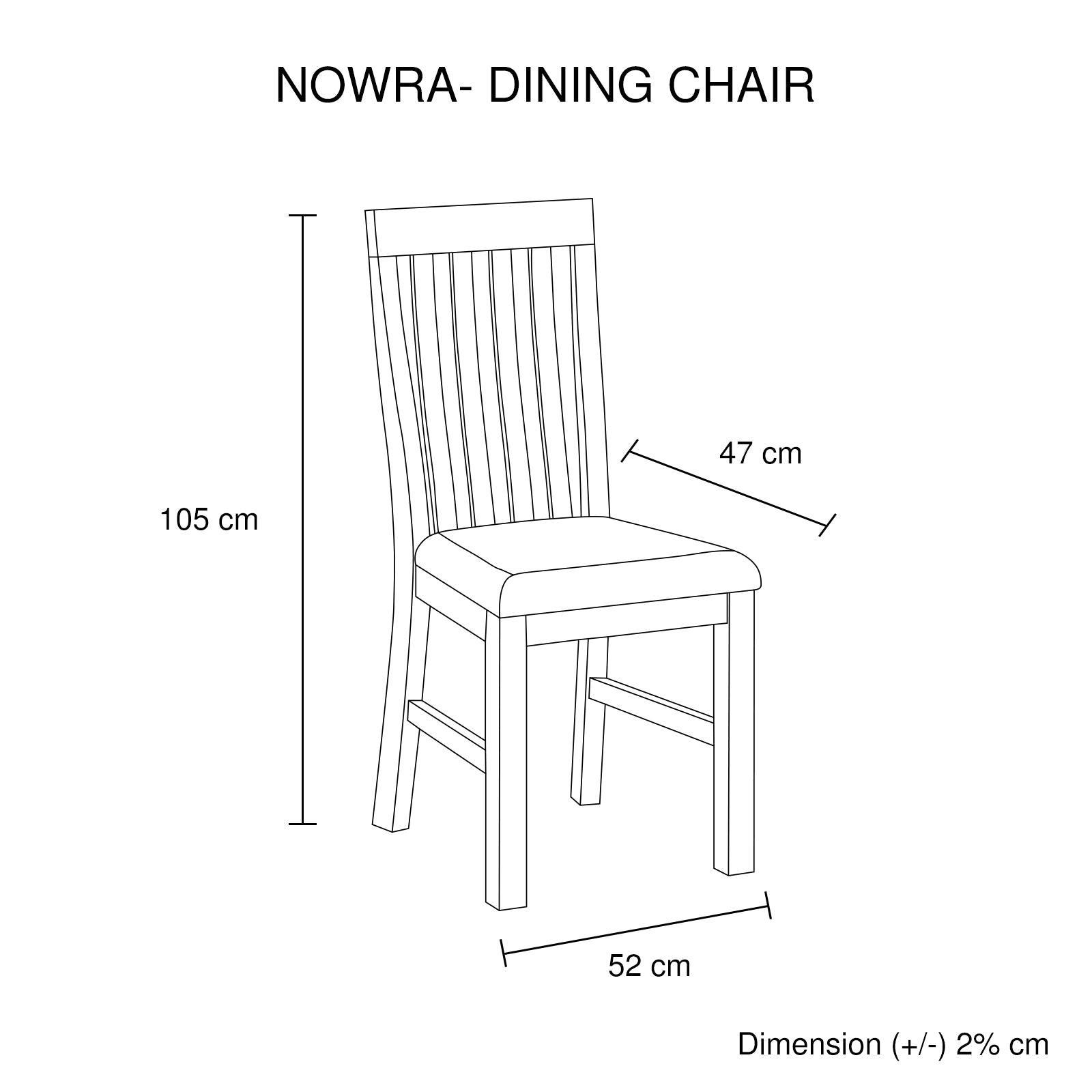 7 Pieces Dining Suite 180cm Medium Size Dining Table & 6X Chairs with Solid Acacia Wooden Base in Oak Colour - John Cootes