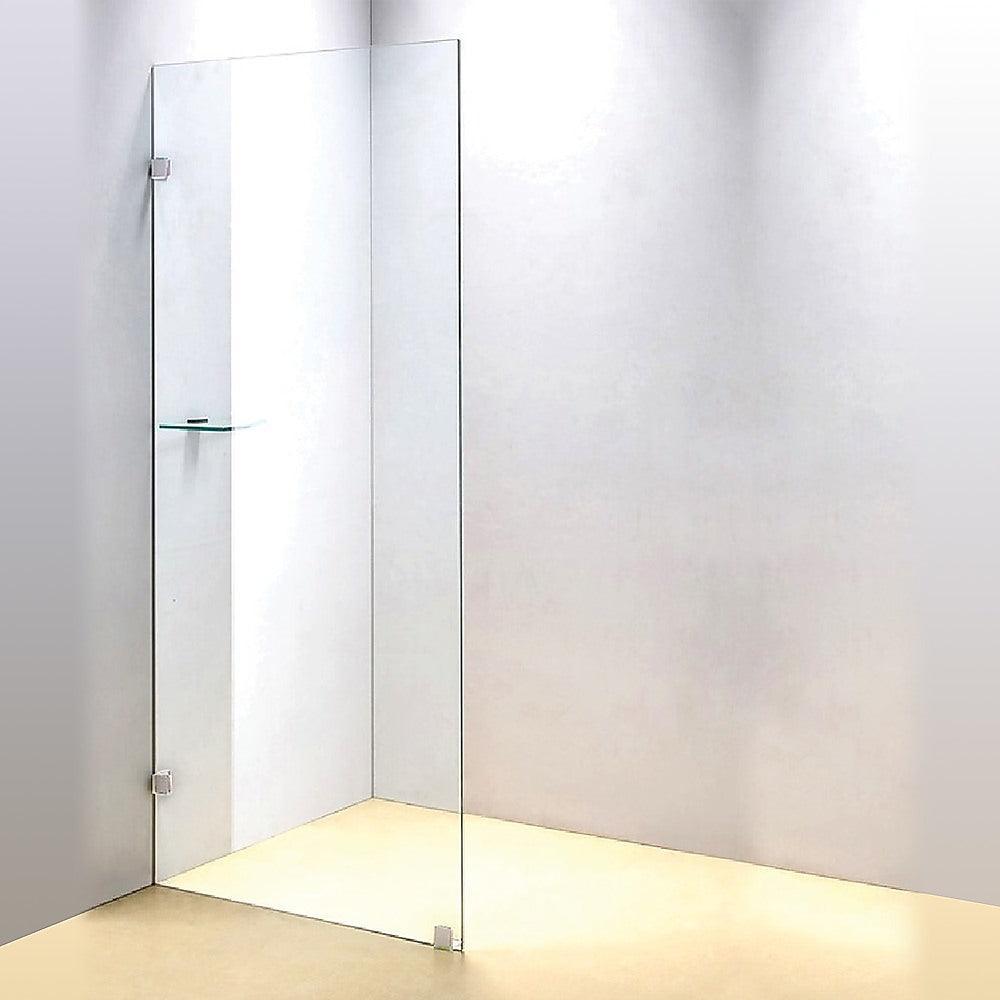 700 x 2000mm Frameless 10mm Safety Glass Shower Screen - John Cootes