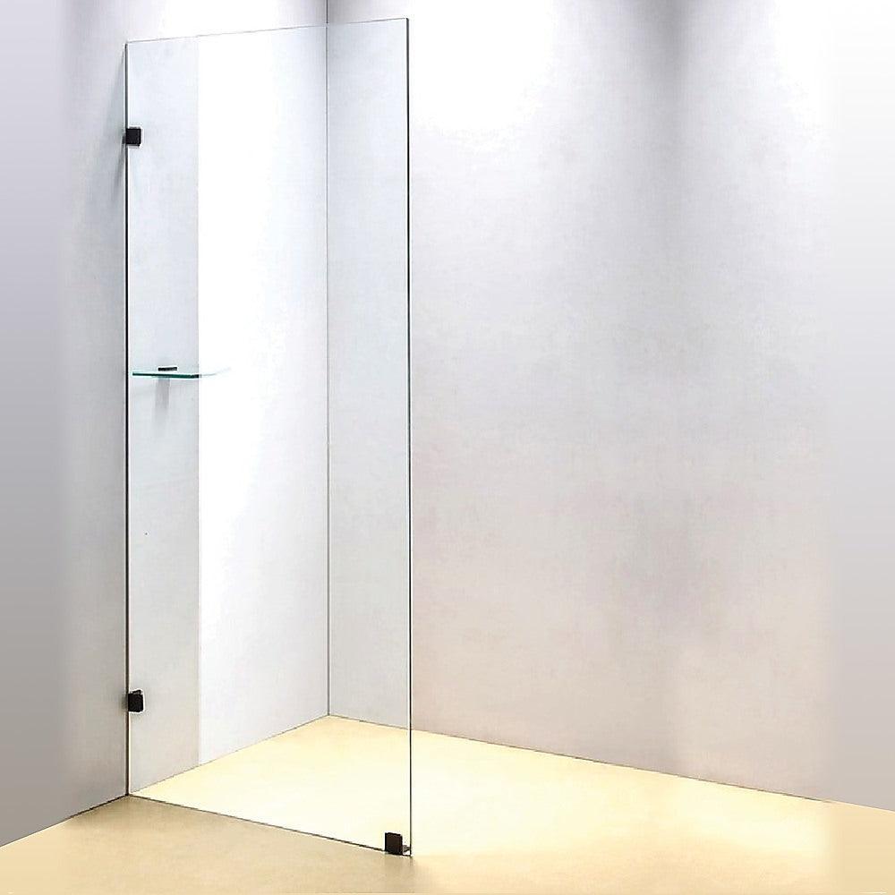 700 x 2100mm Frameless 10mm Safety Glass Shower Screen - John Cootes