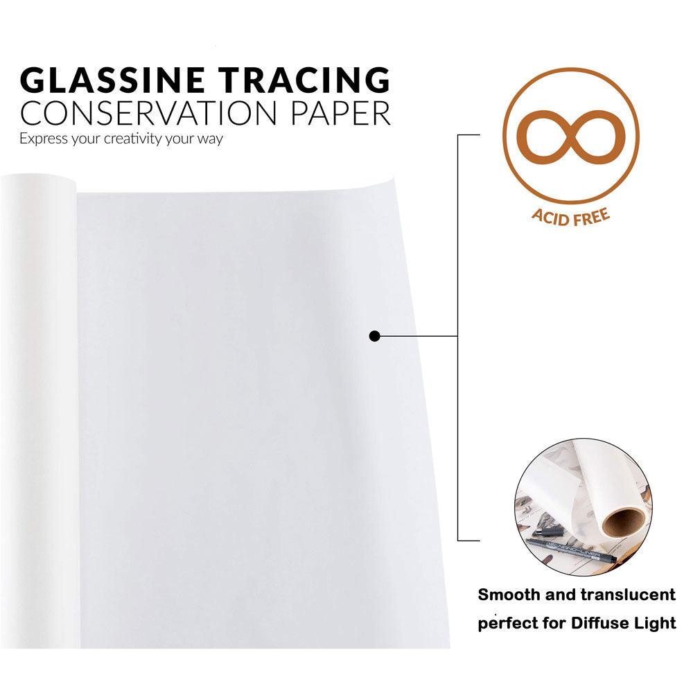 Translucent Paper Bio Based 70m 88cm Wide Glassine Tracing Paper Light Diffusion Translucent Photo