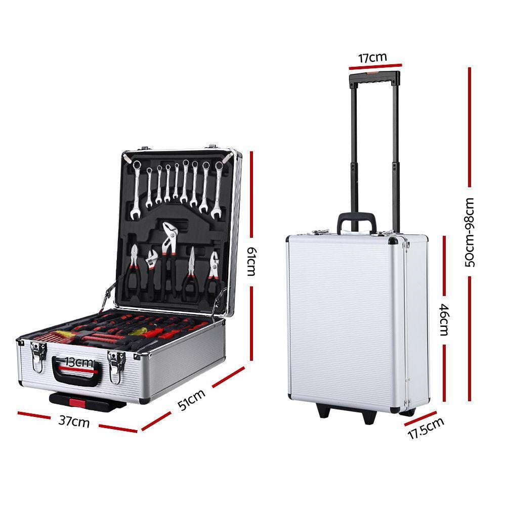 786pcs Tool Kit Trolley Case Mechanics Box Toolbox Portable DIY Set SL - John Cootes