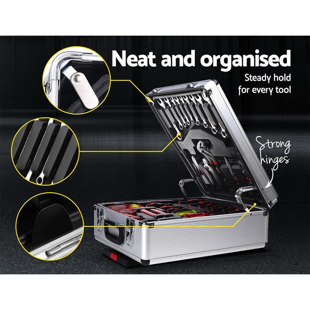 786pcs Tool Kit Trolley Case Mechanics Box Toolbox Portable DIY Set SL - John Cootes