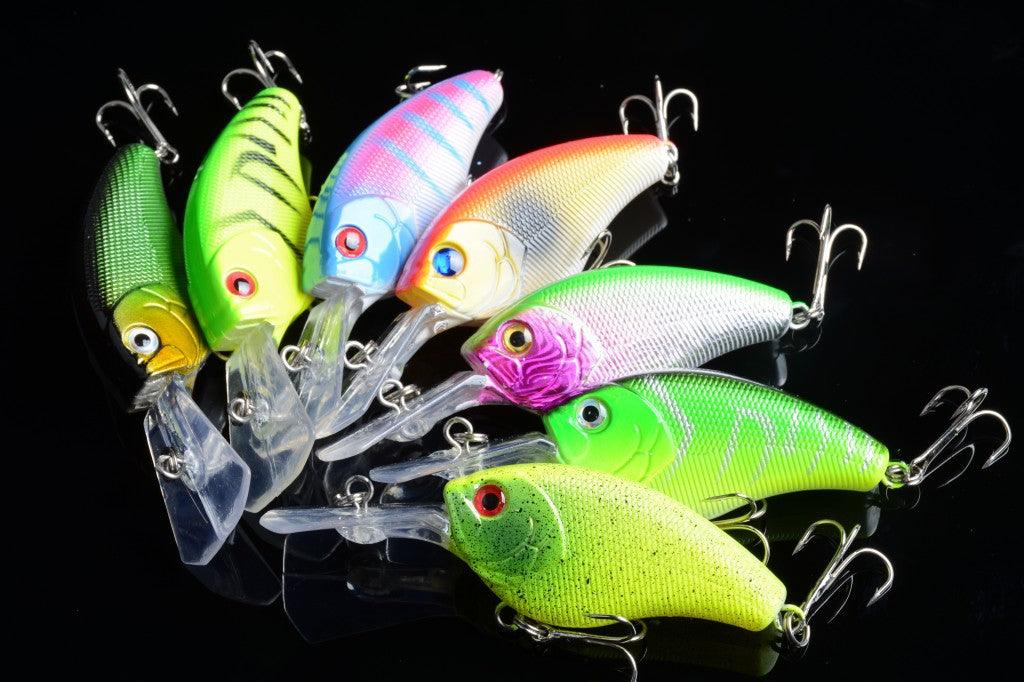 7x 9cm Popper Crank Bait Fishing Lure Lures Surface Tackle Saltwater - John Cootes