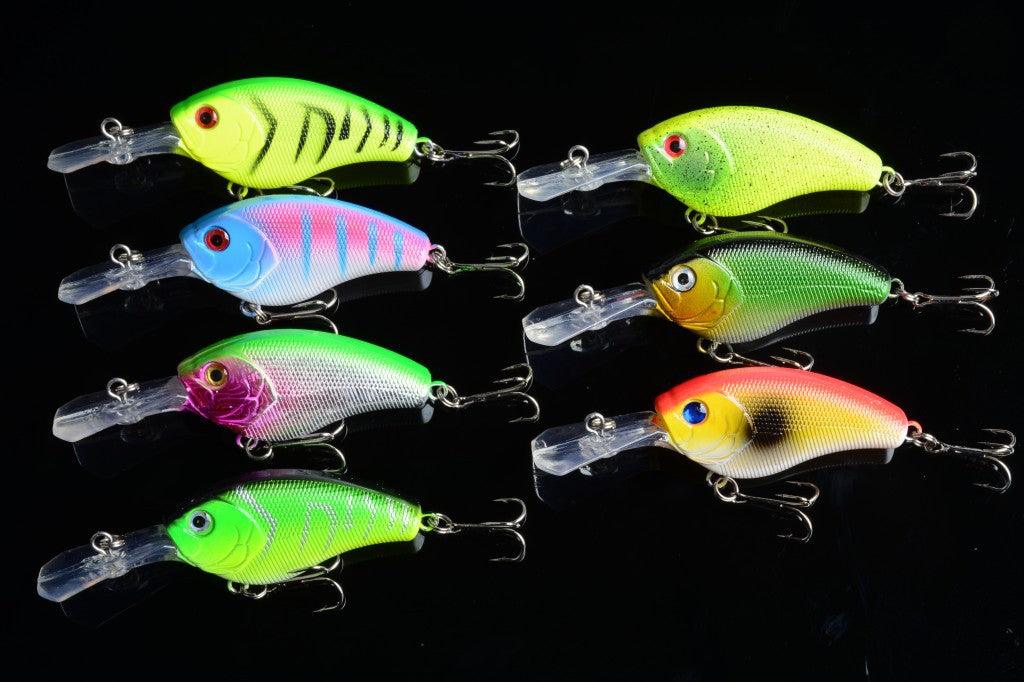 7x 9cm Popper Crank Bait Fishing Lure Lures Surface Tackle Saltwater - John Cootes