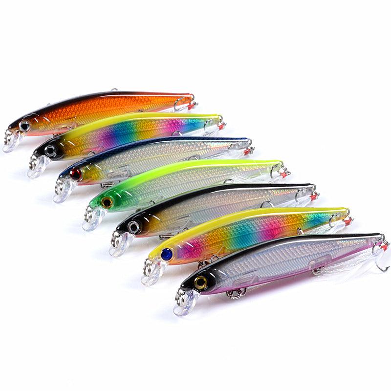 7x Popper Minnow 11cm Fishing Lure Lures Surface Tackle Fresh Saltwater - John Cootes