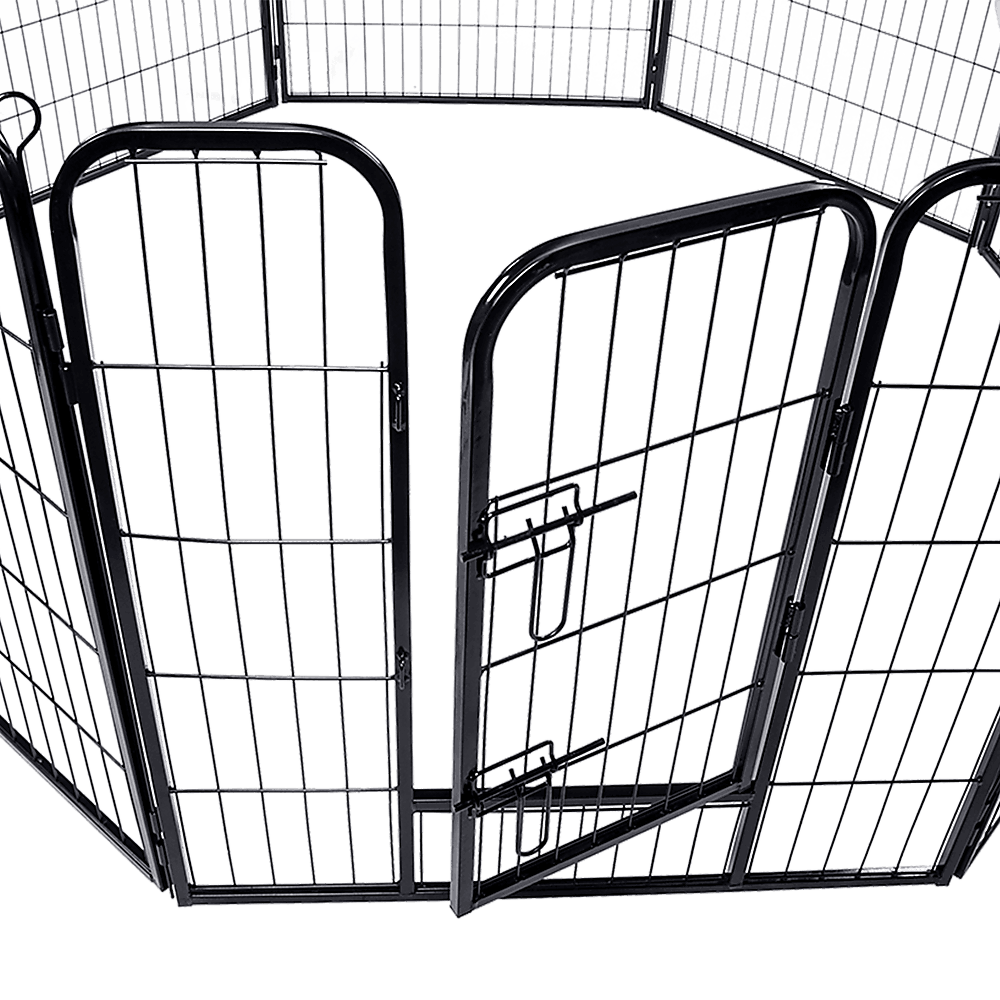 8 Panel Heavy Duty Pet Dog Playpen Puppy Exercise Fence Enclosure Cage - John Cootes