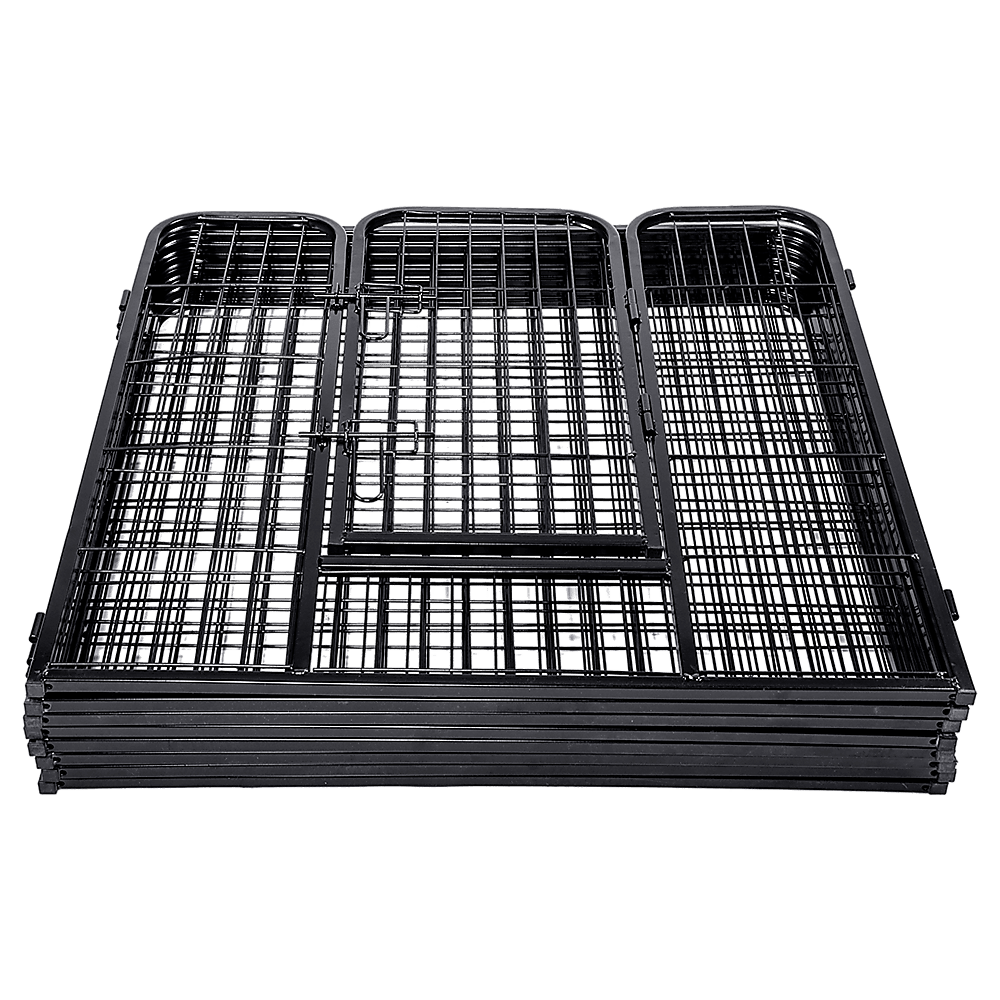 8 Panel Heavy Duty Pet Dog Playpen Puppy Exercise Fence Enclosure Cage - John Cootes