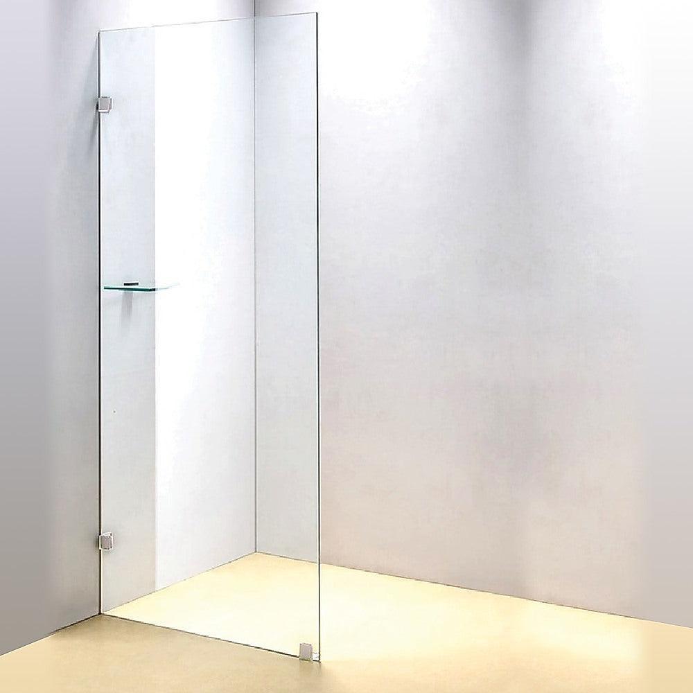 800 x 2100mm Frameless 10mm Safety Glass Shower Screen - John Cootes