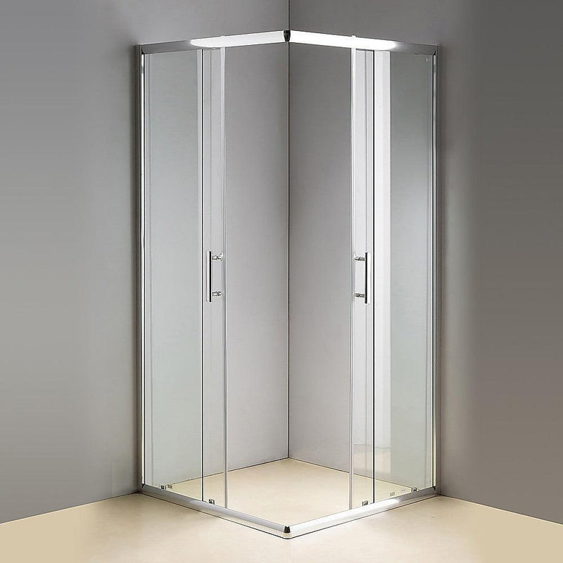 800 x 800mm Sliding Door Nano Safety Glass Shower Screen By Della Francesca - John Cootes