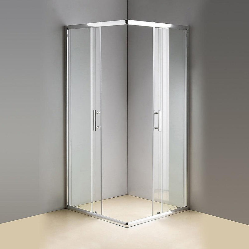 800 x 900mm Sliding Door Nano Safety Glass Shower Screen By Della Francesca - John Cootes