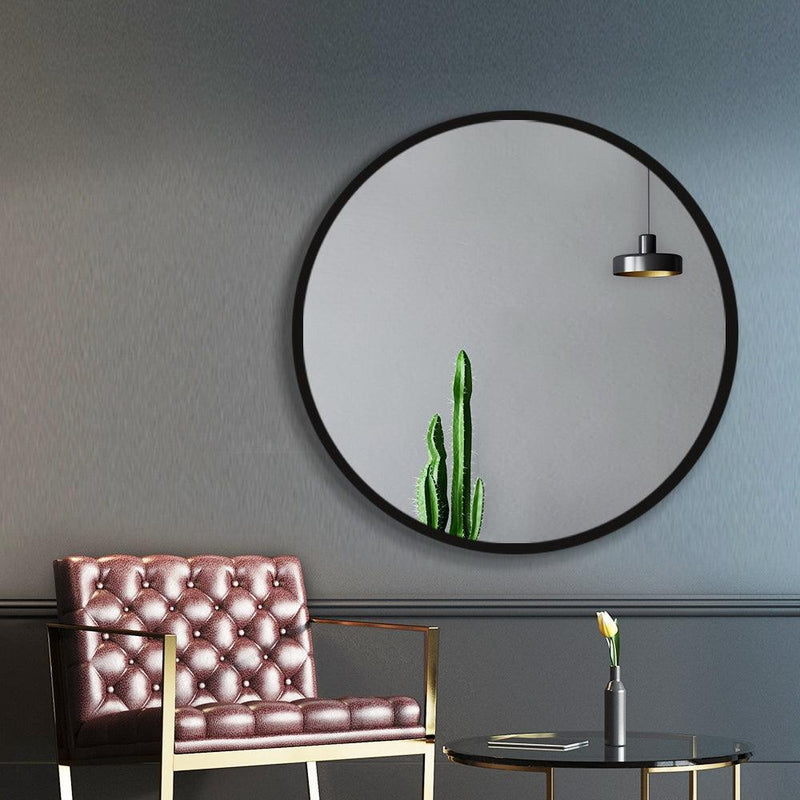 80cm Frameless Round Wall Mirror - John Cootes