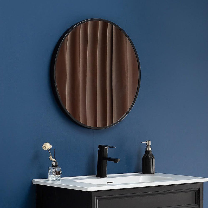 80cm Round Wall Mirror Bathroom Makeup Mirror by Della Francesca - John Cootes