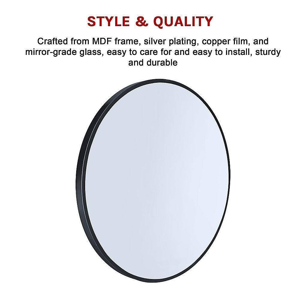 80cm Round Wall Mirror Bathroom Makeup Mirror by Della Francesca - John Cootes