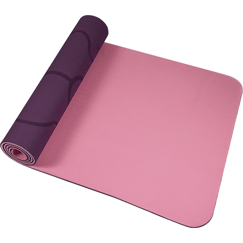 8mm TPE Yoga Mat Exercise Fitness Gym Pilates Non Slip Dual Layer - John Cootes