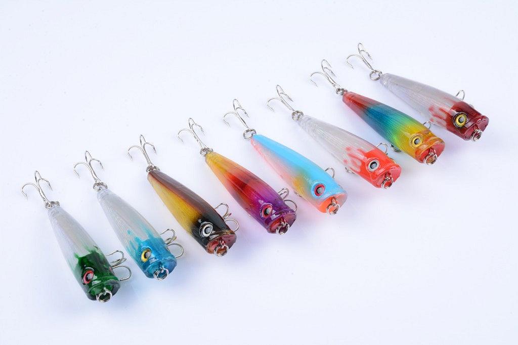 8X 6.5cm Popper Poppers Fishing Lure Lures Surface Tackle Fresh Saltwater - John Cootes