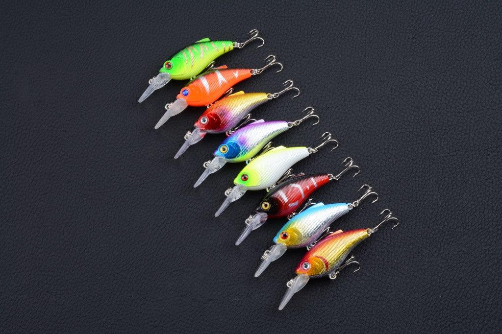 8x 7.5cm Popper Crank Bait Fishing Lure Lures Surface Tackle Saltwater - John Cootes