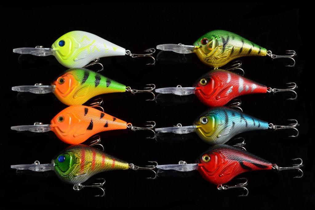 8x 9.5cm Popper Crank Bait Fishing Lure Lures Surface Tackle Saltwater - John Cootes