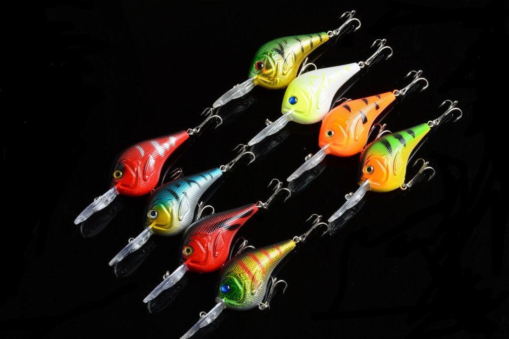 8x 9.5cm Popper Crank Bait Fishing Lure Lures Surface Tackle Saltwater - John Cootes