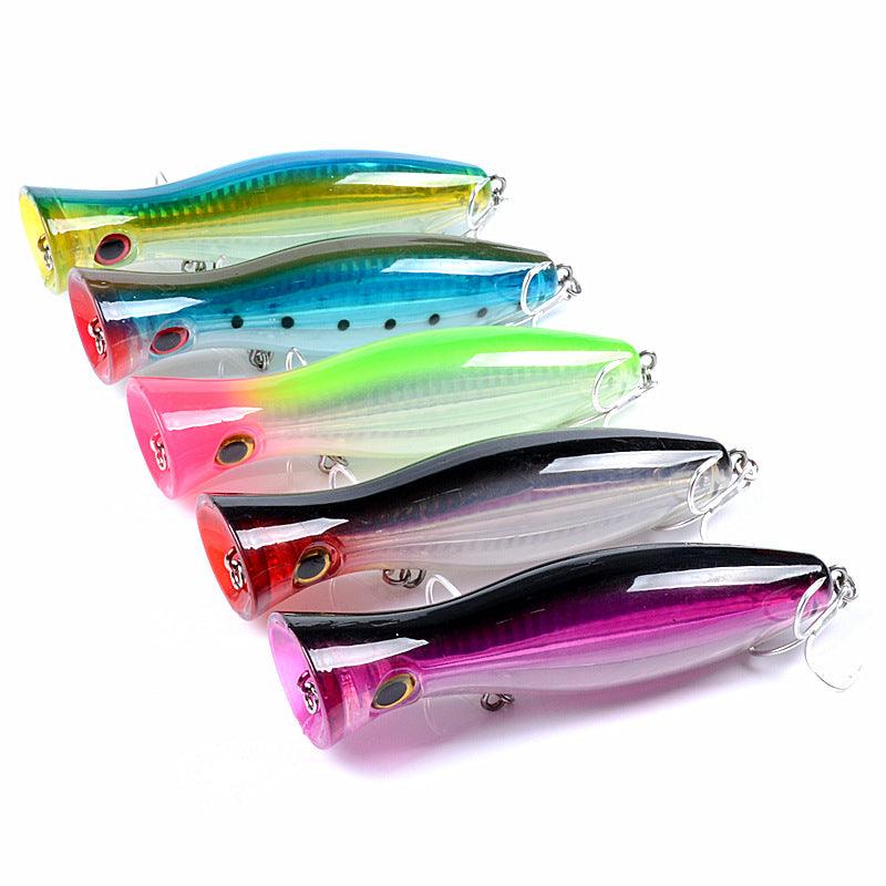 8x Popper Crank 12.5cm Fishing Lure Lures Surface Tackle Fresh Saltwater - John Cootes