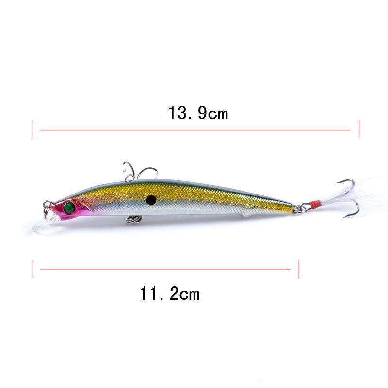 8x Popper Minnow 11.2cm Fishing Lure Lures Surface Tackle Fresh Saltwater - John Cootes