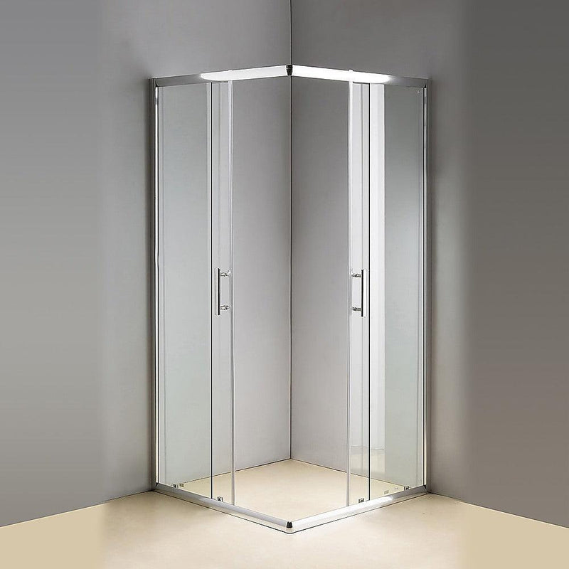900 x 800mm Sliding Door Nano Safety Glass Shower Screen By Della Francesca - John Cootes