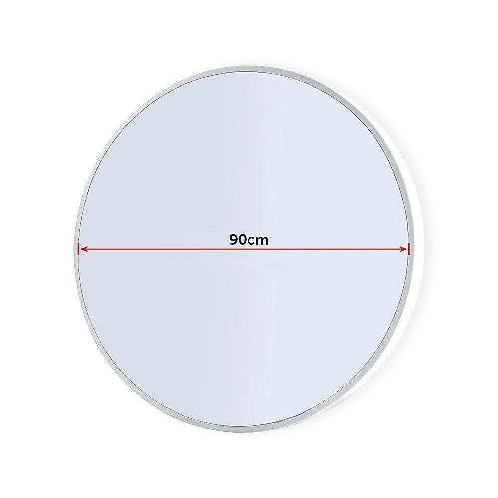 90cm Round Wall Mirror Bathroom Makeup Mirror by Della Francesca - John Cootes