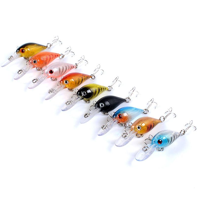 9x Popper Crank 5.7cm Fishing Lure Lures Surface Tackle Fresh Saltwater - John Cootes