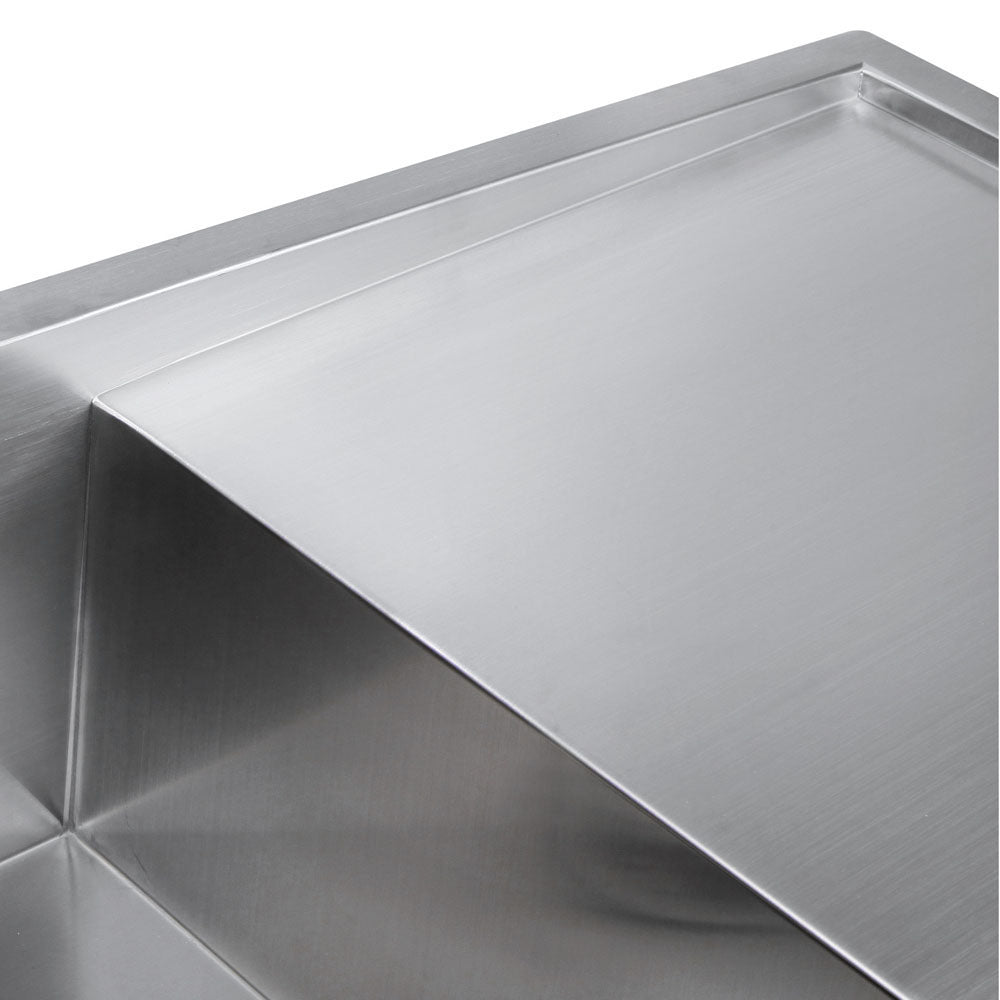 Cefito Kitchen Sink 111X45CM Stainless Steel Basin Double Bowl Silver