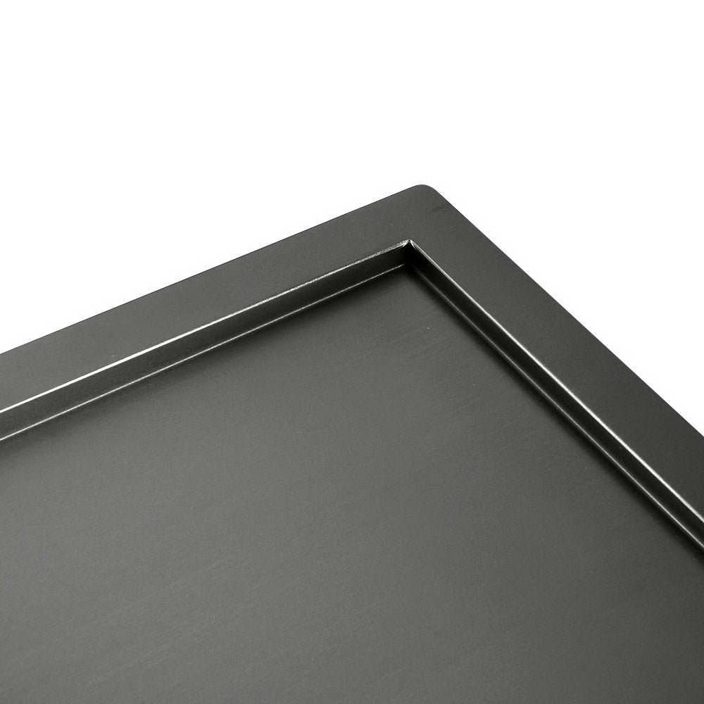 Cefito Kitchen Sink 100X45CM Stainless Steel Basin Double Bowl Black