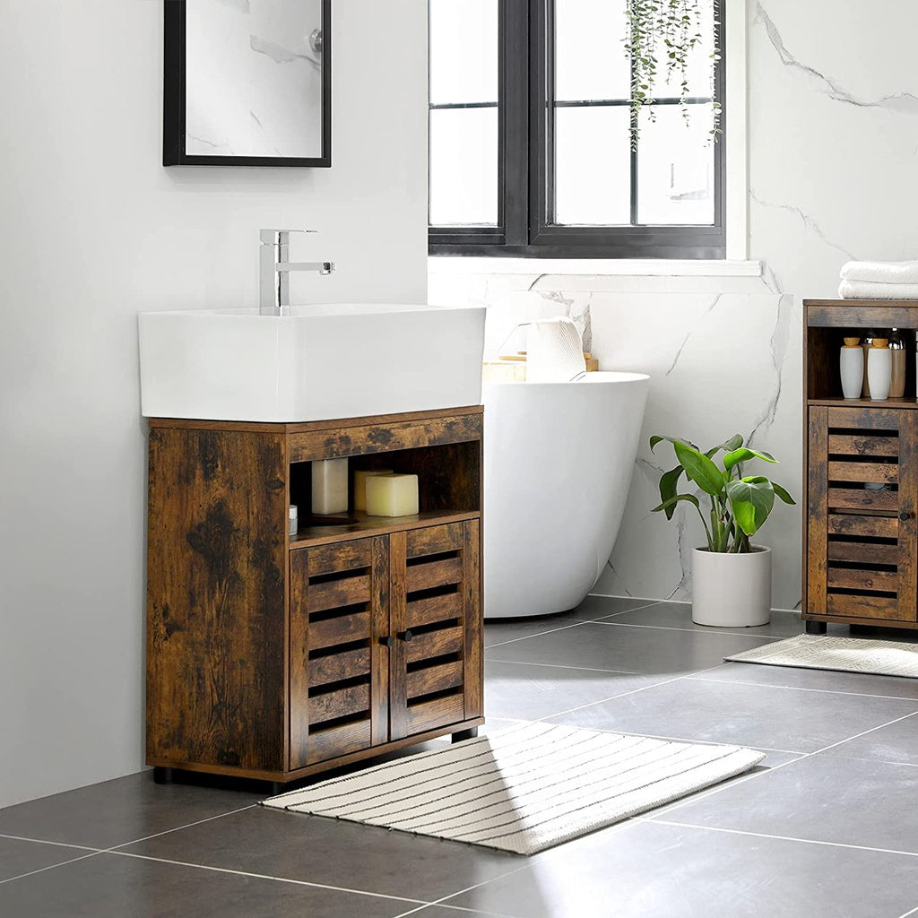 VASAGLE Under Sink Cabinet Rustic Brown