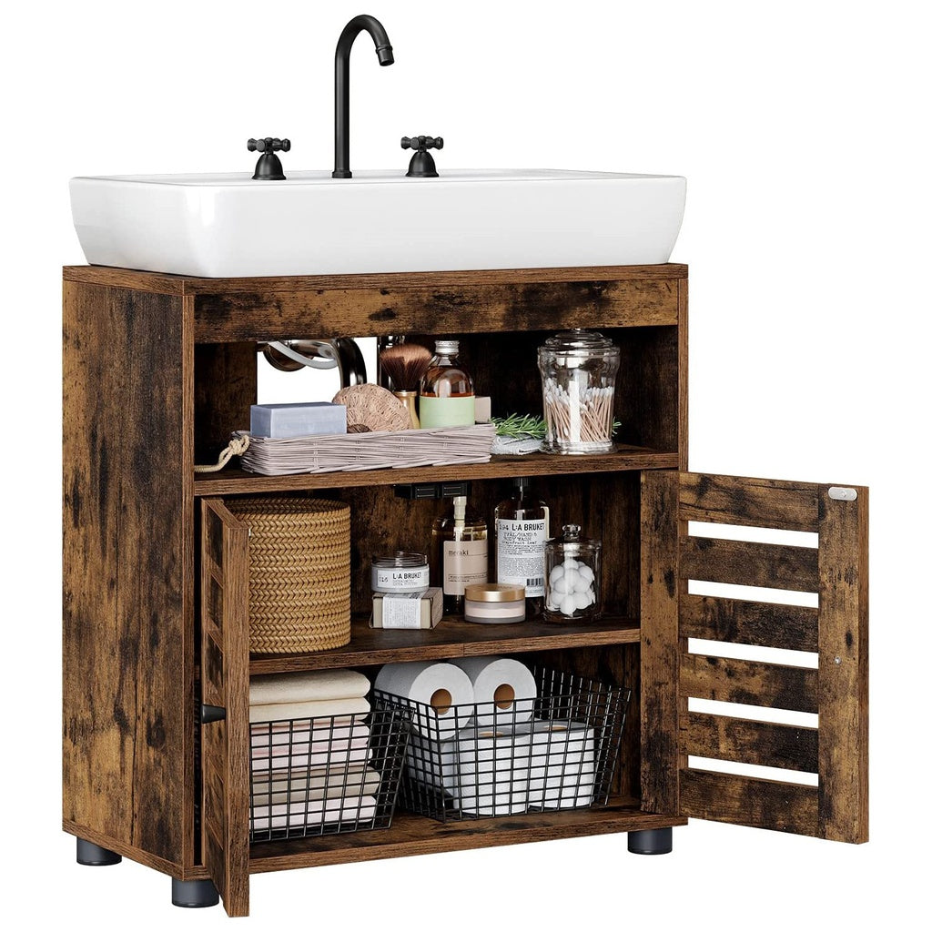 VASAGLE Under Sink Cabinet Rustic Brown