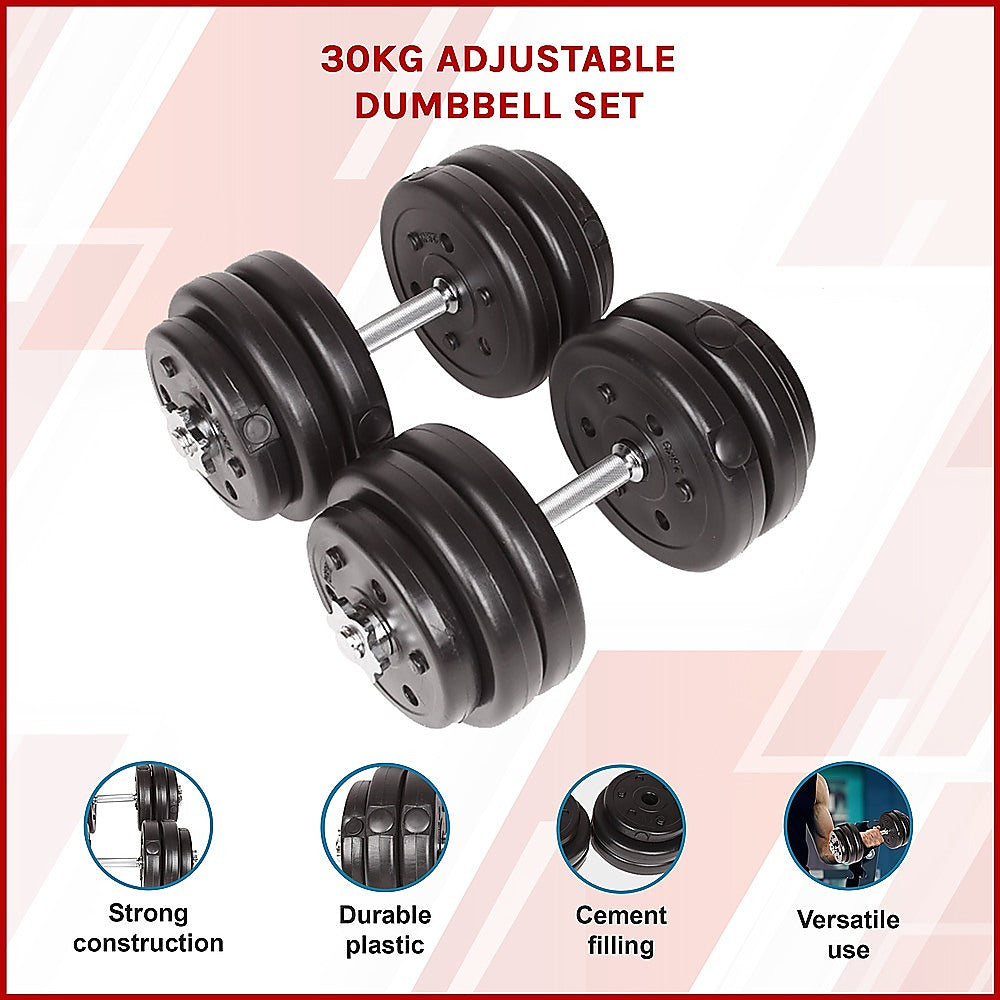 Adjustable Dumbbell Set - 30kgs