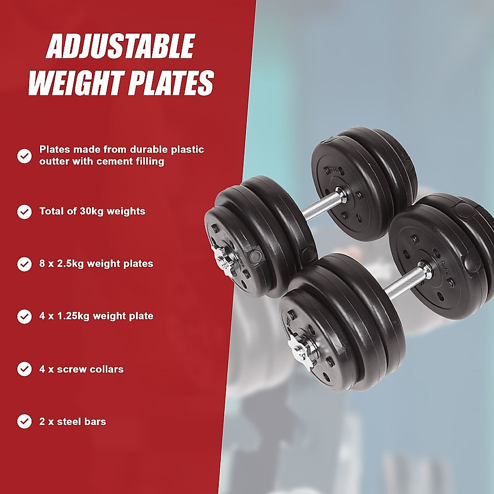 Adjustable Dumbbell Set - 30kgs