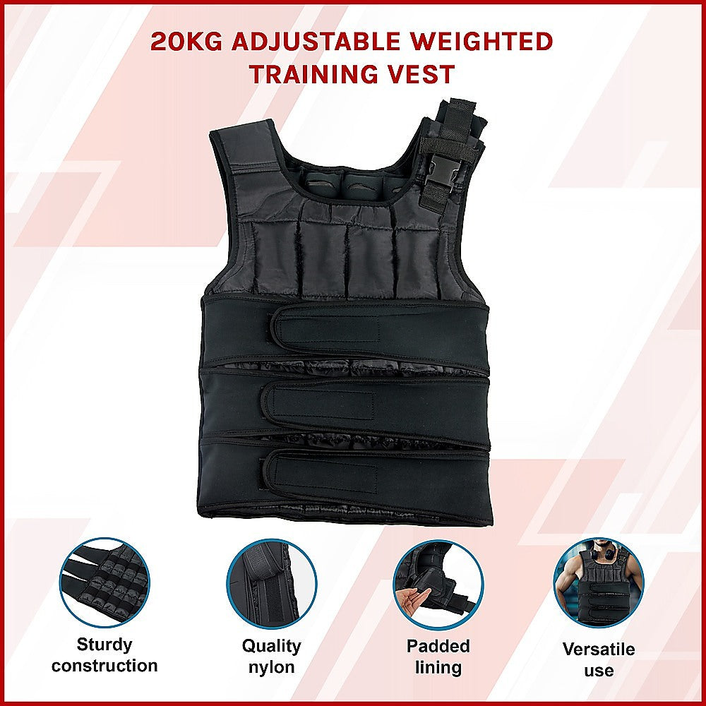 Adjustable Weighted Vest - 20 KG