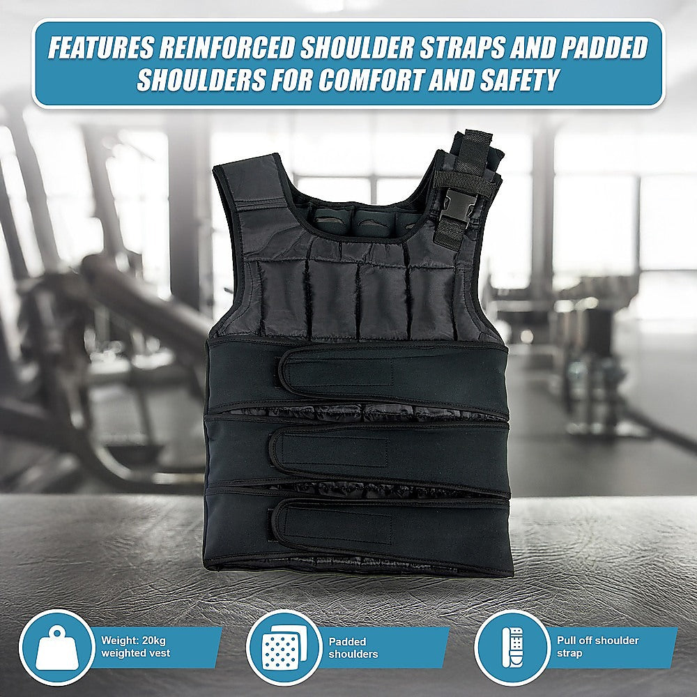 Adjustable Weighted Vest - 20 KG