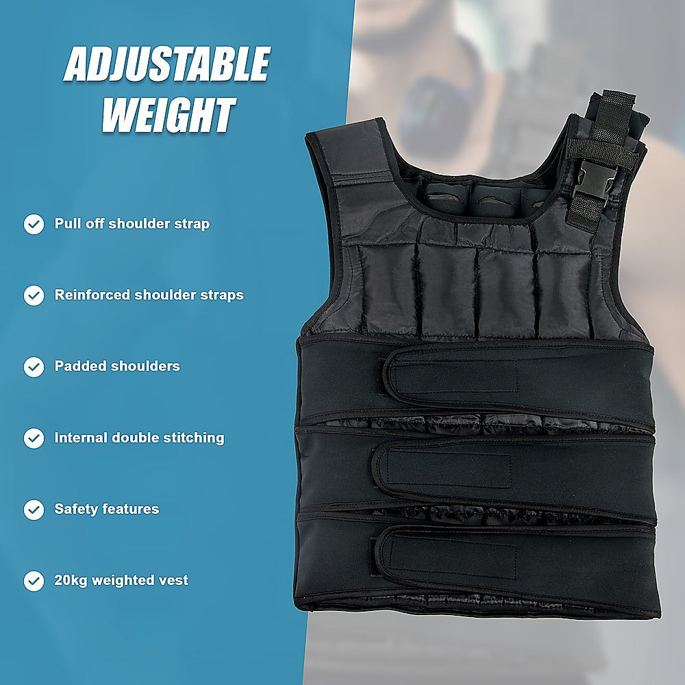 Adjustable Weighted Vest - 20 KG