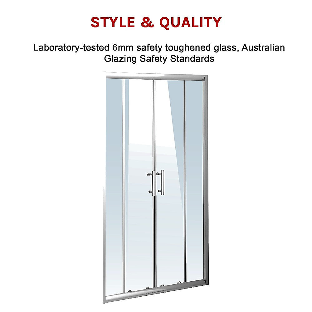 1200mm Sliding Door Safety Glass Shower Screen By Della Francesca