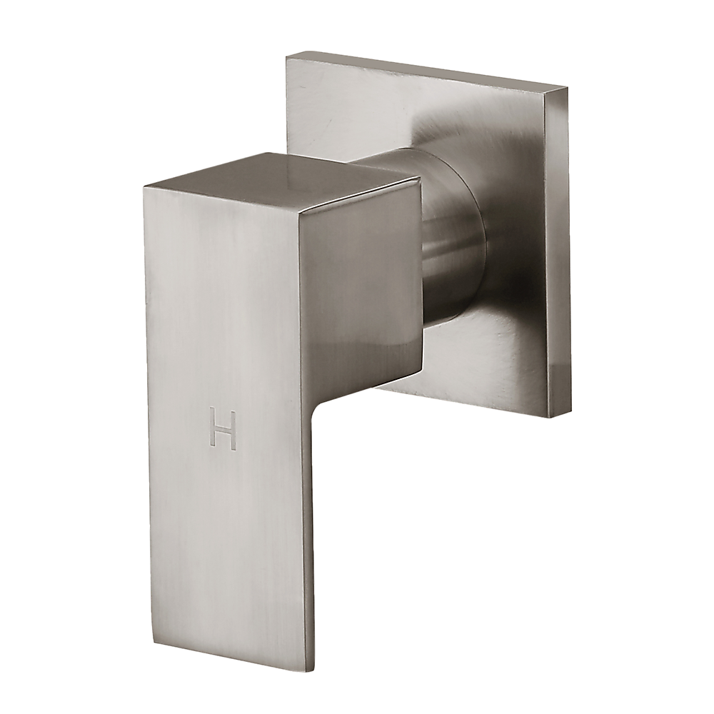 Chrome Shower/Bath Mixer Tap Set with Brushed Finish w/ WaterMark